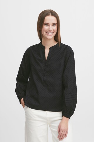 b.young Blouse 'Bygila' in Zwart: voorkant