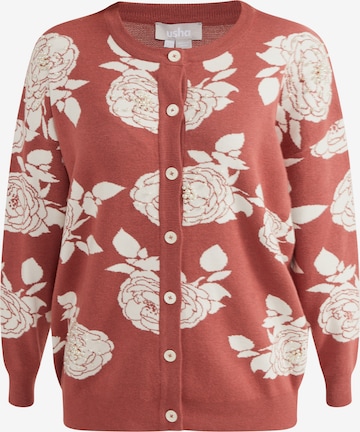 Cardigan 'Sivene' Usha en rose : devant