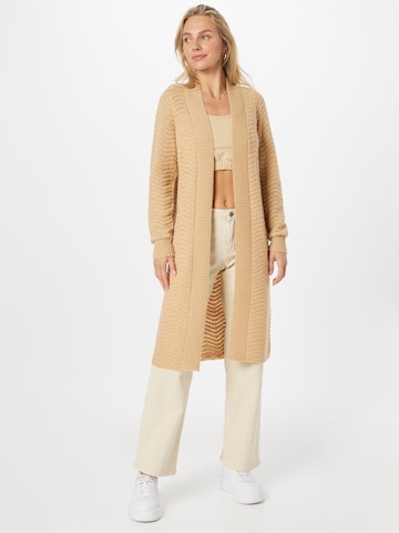 Y.A.S Knit Cardigan 'Betricia' in Beige: front