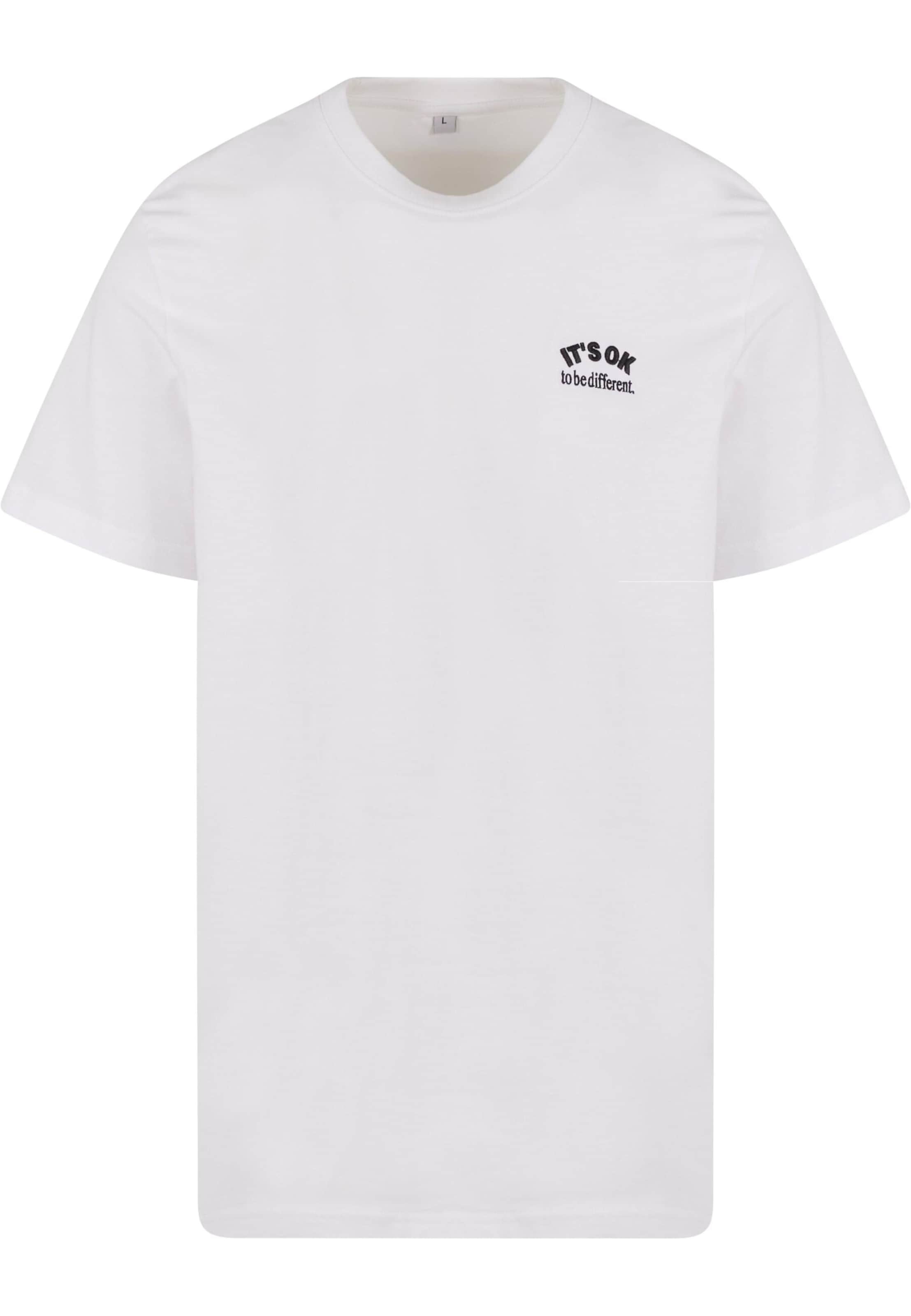 T-Shirt 'It's Ok' Mister Tee en blanc : devant