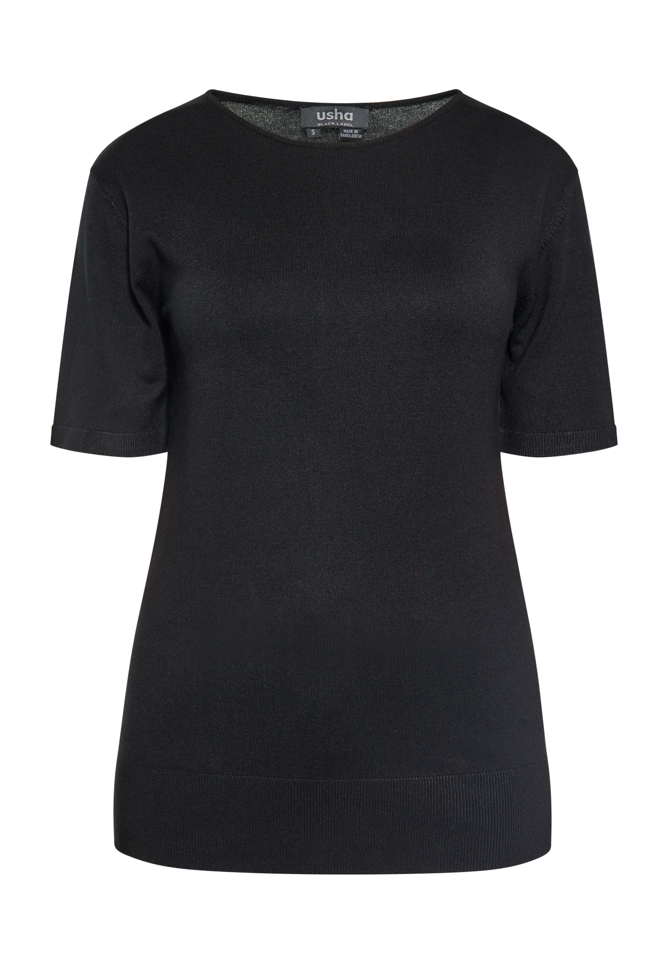 usha BLACK LABEL Pullover in Schwarz: Vorderseite