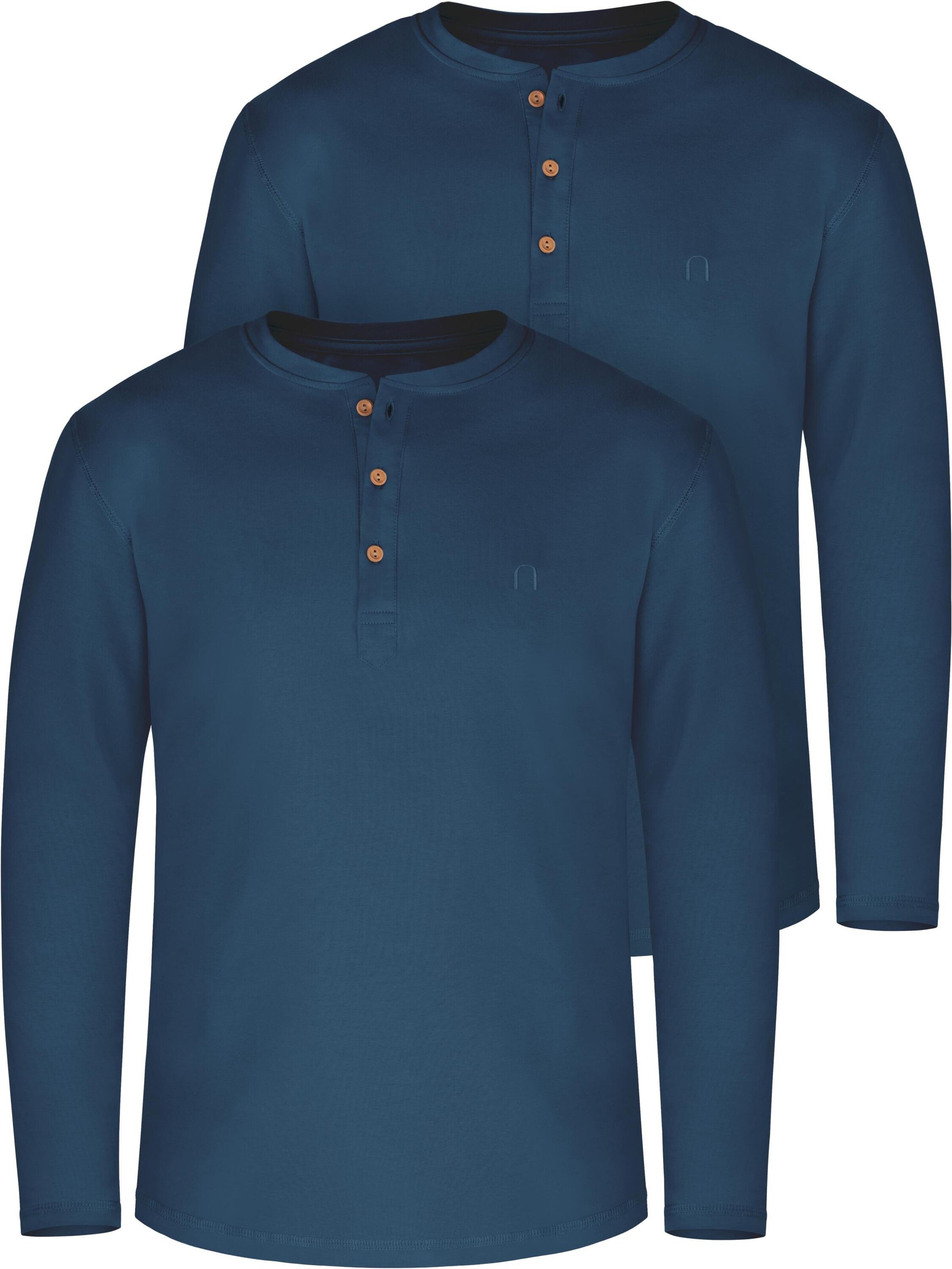 normani Shirt 'Neuville' in Blauw: voorkant