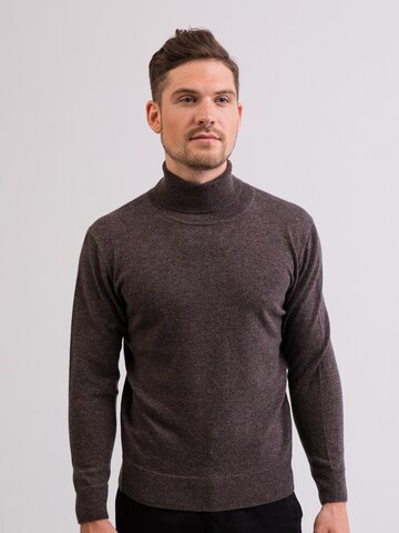 Pull-over CASH-MERE.CH en marron : devant