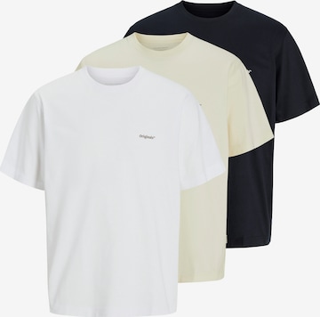 JACK & JONES T-Shirt 'JORPAROS EASTERSKETCH' in Beige: Vorderseite
