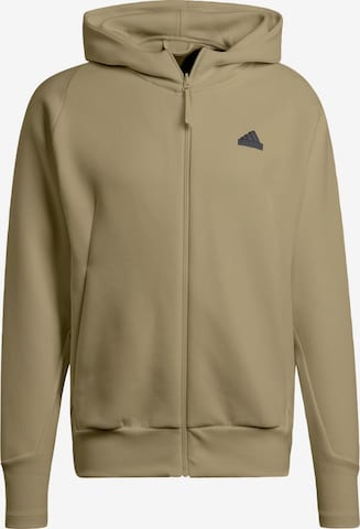 ADIDAS SPORTSWEAR Sportsweatvest 'Z.N.E. Premium' in Groen: voorkant