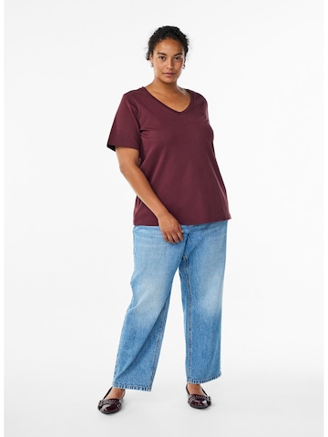 Zizzi T-Shirt 'Mcoster' in Rot