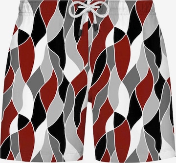 WESTMARK LONDON Badeshorts 'Geometric' in Grau: Vorderseite