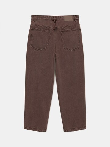 Wide Leg Jean Pull&Bear en rouge