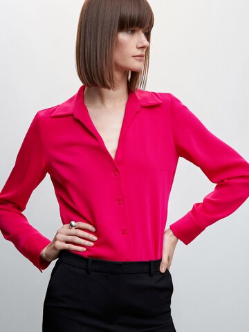 MANGO Bluse'Punto' in Pink: predná strana