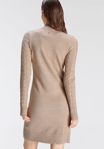 TAMARIS Knitted dress in Beige