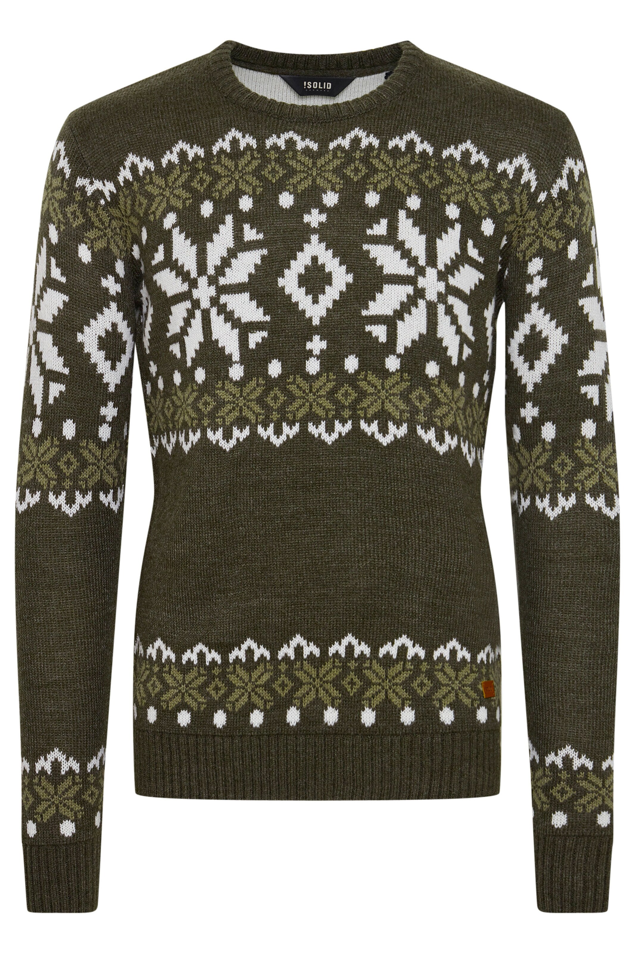 !Solid - Pullover 'Norwig' em verde: frente