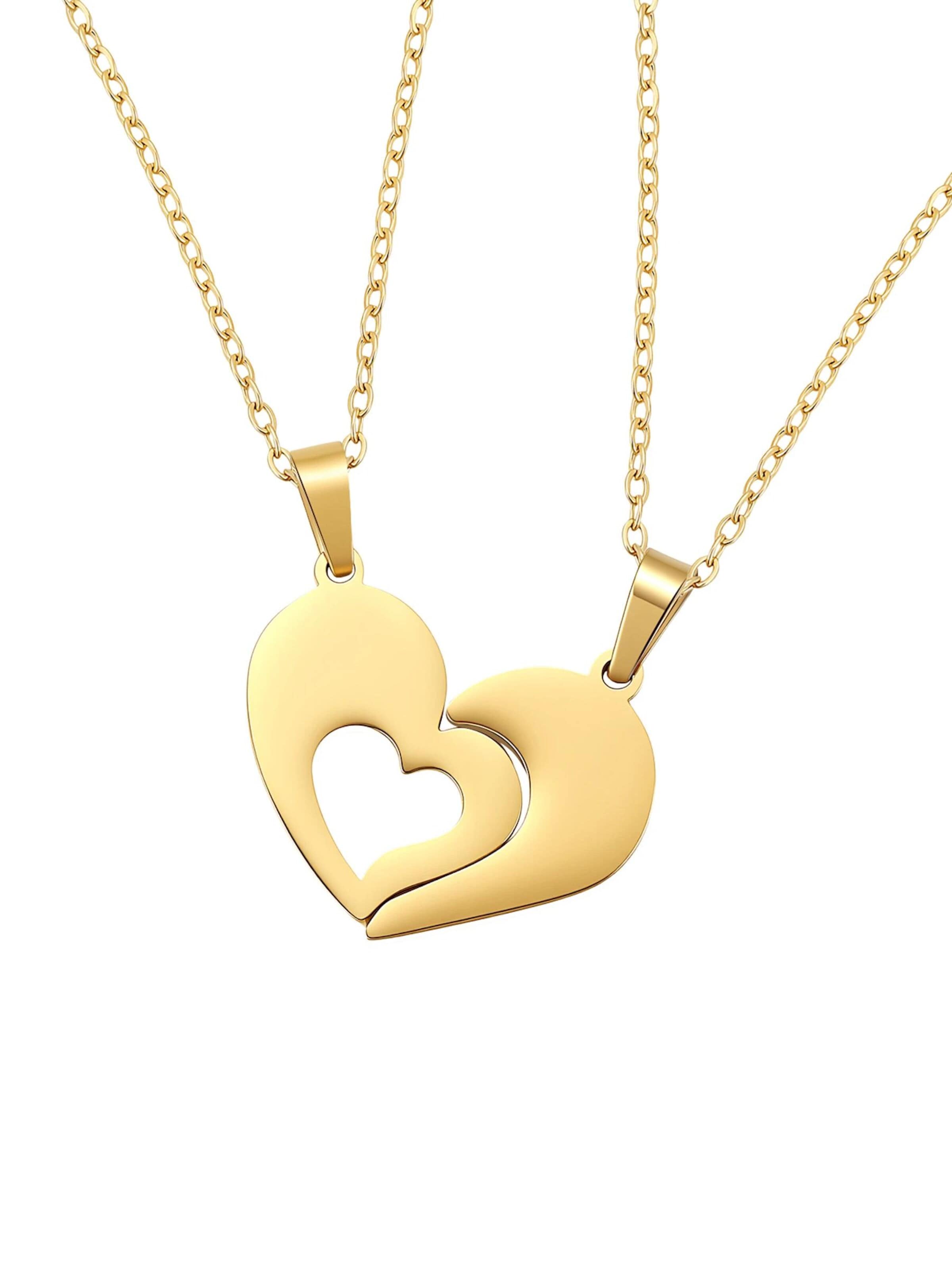 Hey Happiness Ketting 'Connected Family Heart' in Goud