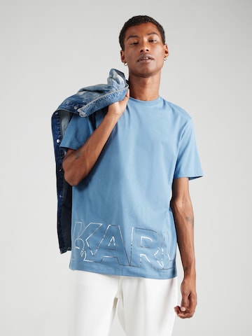 Karl Lagerfeld Shirt in Blue: front