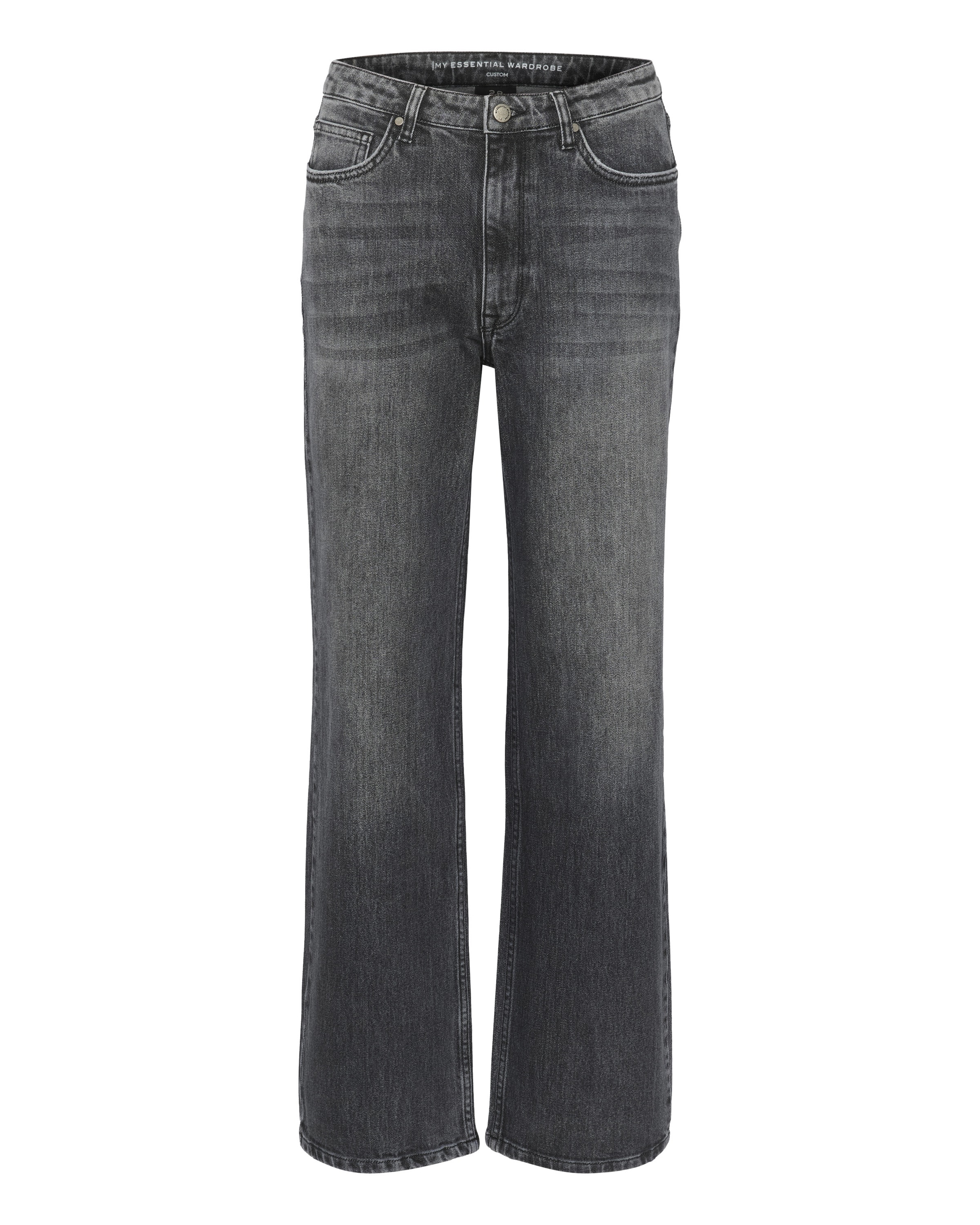 My Essential Wardrobe Wide leg Jeans '35 The Louis' in Grijs: voorkant