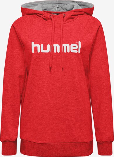 Hummel Sportsweatshirt in graumeliert / rot / weiß, Produktansicht