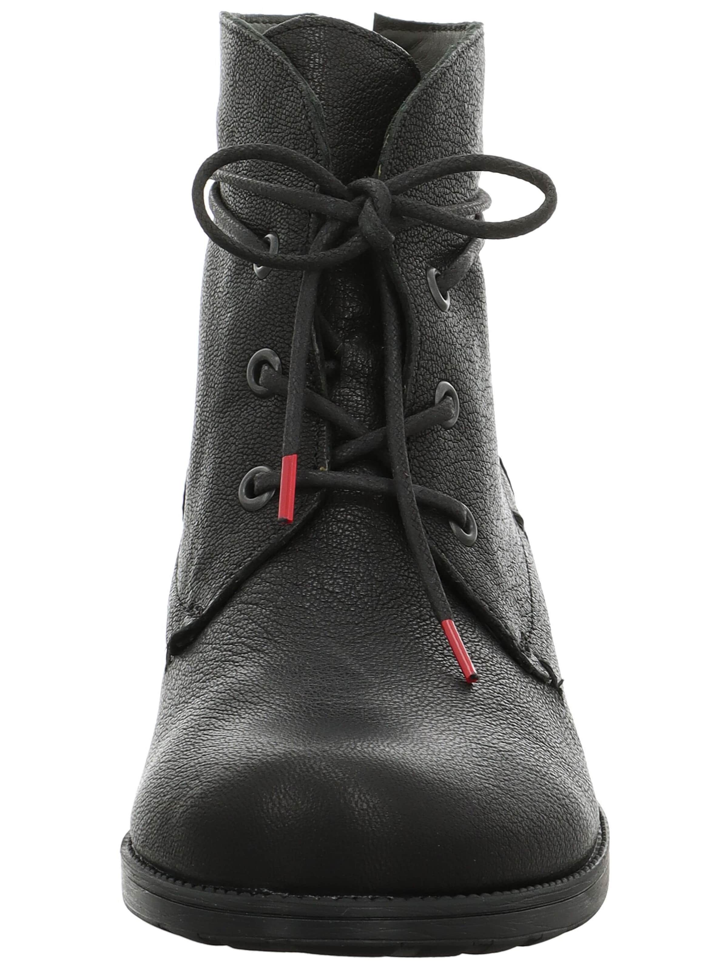 THINK! Schnürstiefelette in Schwarz