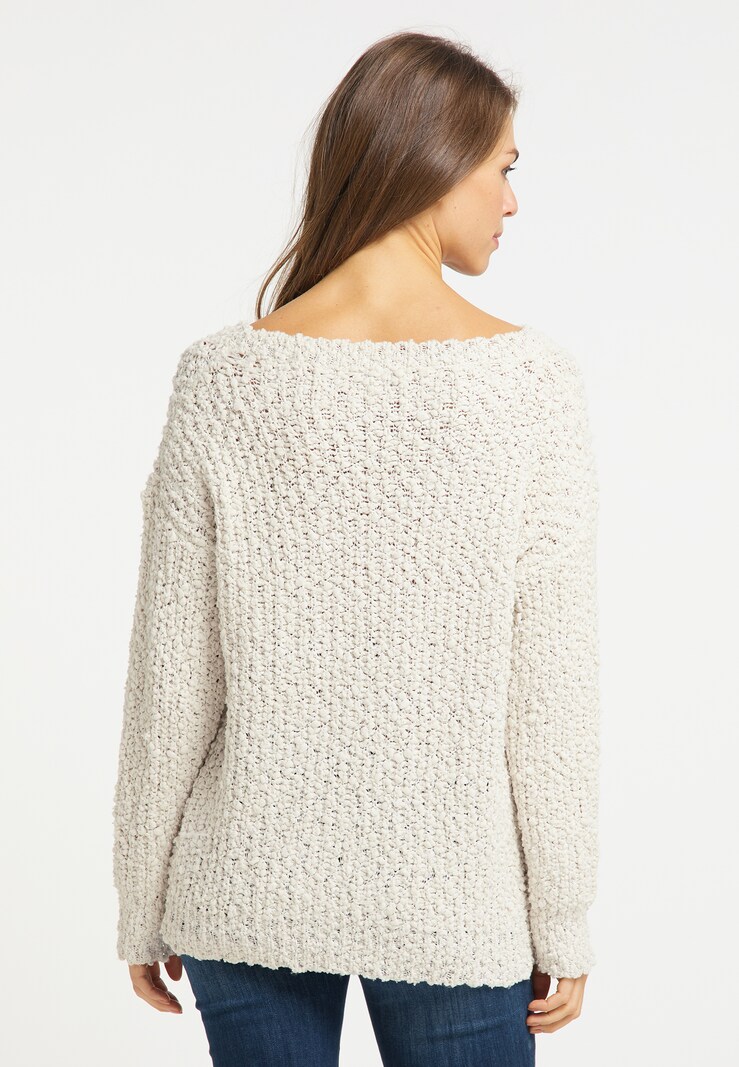 Women Clothing Usha Fine-knit sweaters Wool White