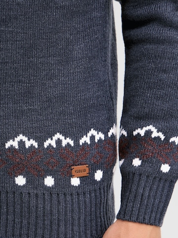 !Solid Pullover 'Norwin' in Blau