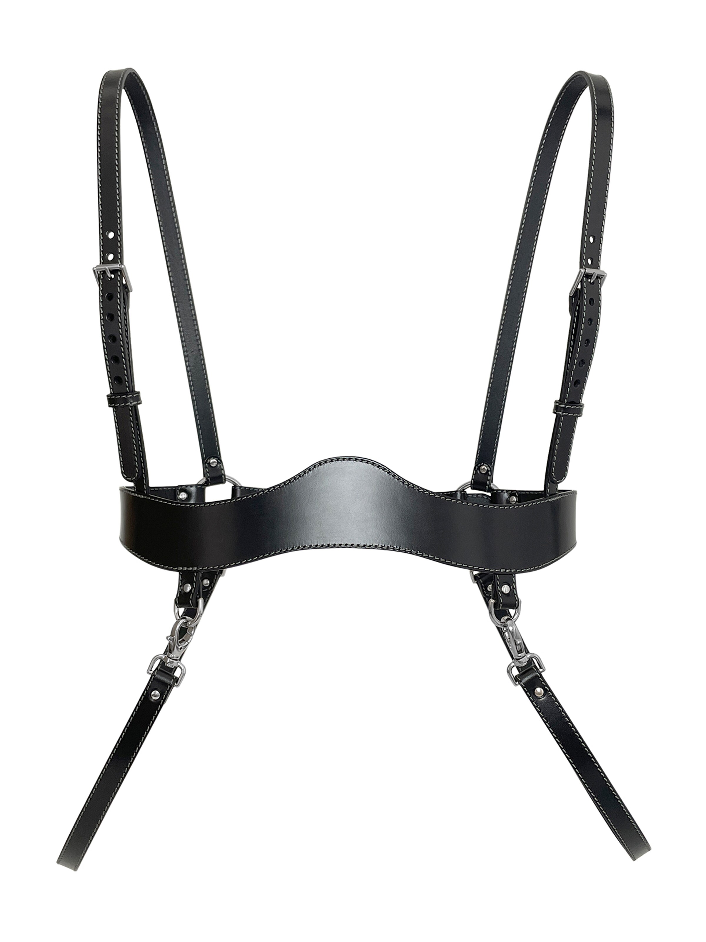 Haute Cuir - Cinturón 'Loela Underbust Harness' en negro: frente