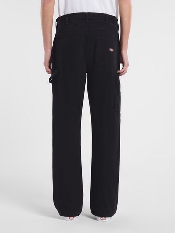 DICKIES Loosefit Cargobroek in Zwart