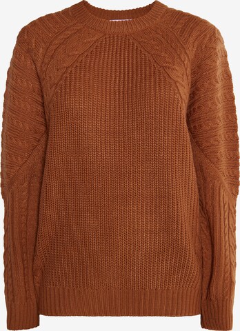 Pull-over 'Blonda' MYMO en marron : devant