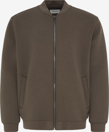 BLEND - Sudadera con cremallera 'BHKEIRAN SCUBA' en marrón: frente