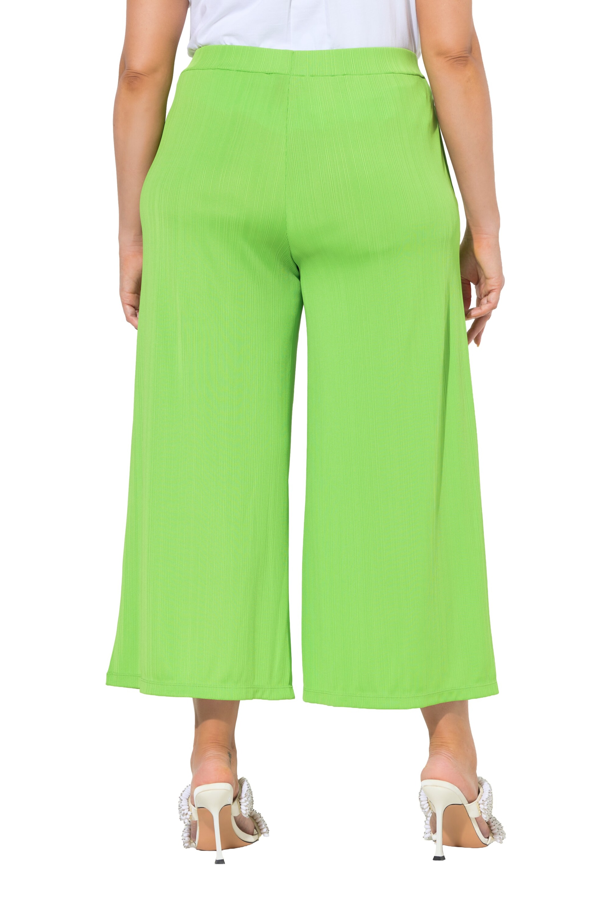 Ulla Popken Wide leg Broek in Groen