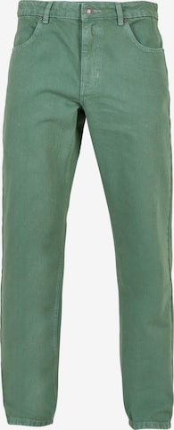 Urban Classics Regular Jeans in Green: front