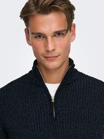 Only & Sons Sweater 'ONSJoin' in Blue