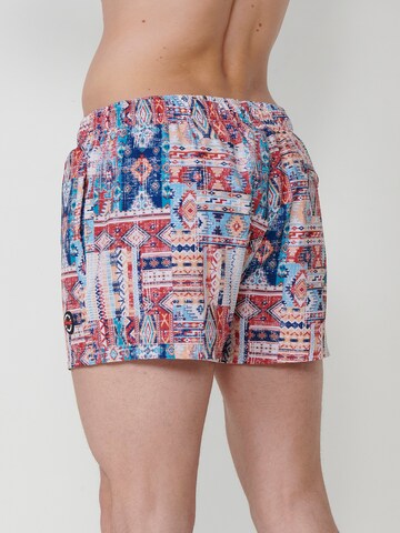 KOROSHI Badeshorts in Mischfarben