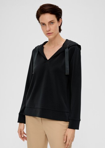 s.Oliver BLACK LABEL Sweatshirt in Black: front