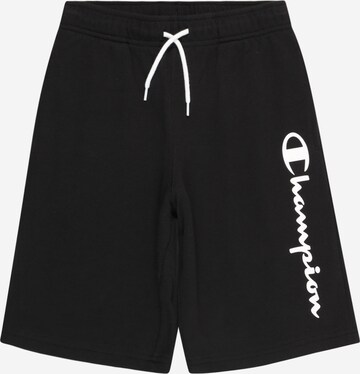 Pantaloni de la Champion Authentic Athletic Apparel pe negru: față