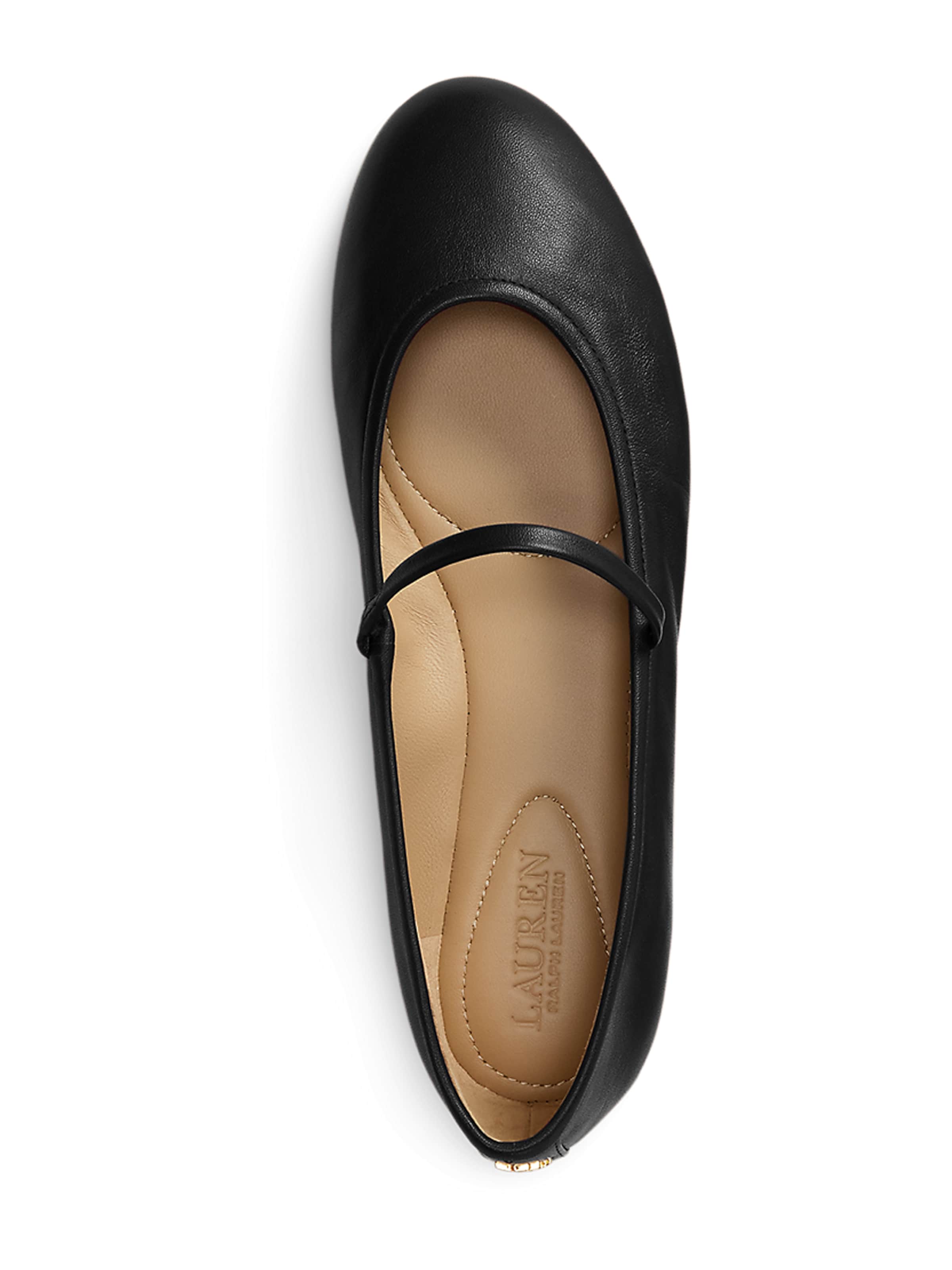 Lauren Ralph Lauren Strap ballerina 'JAYNA' in Black