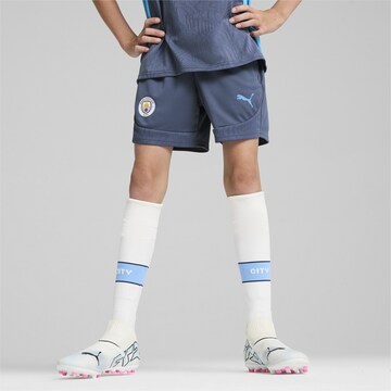 PUMA Regular Trainingsshorts 'Manchester City' in Blau: Vorderseite