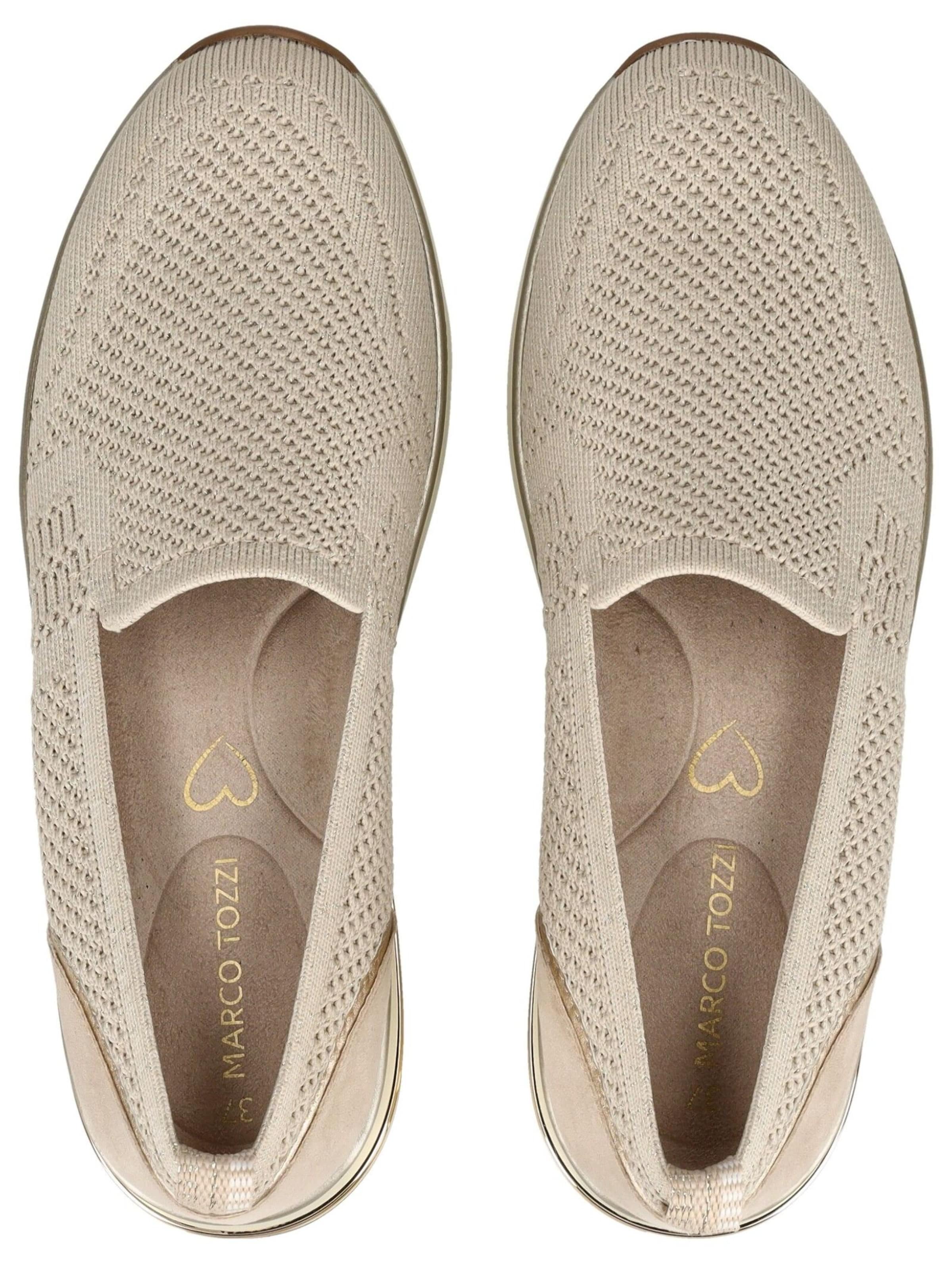 MARCO TOZZI Slipper in Beige