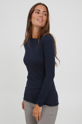 Fransa Shirt in Blauw: voorkant