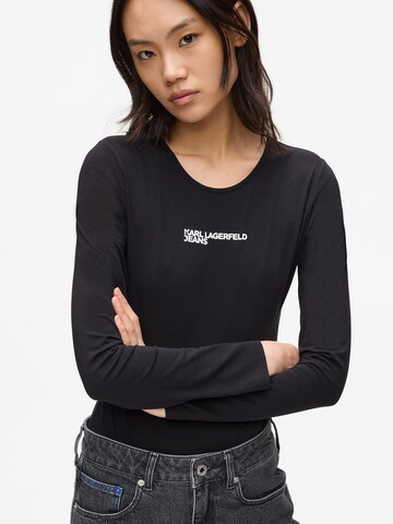 KARL LAGERFELD JEANS Bodi majica | črna barva