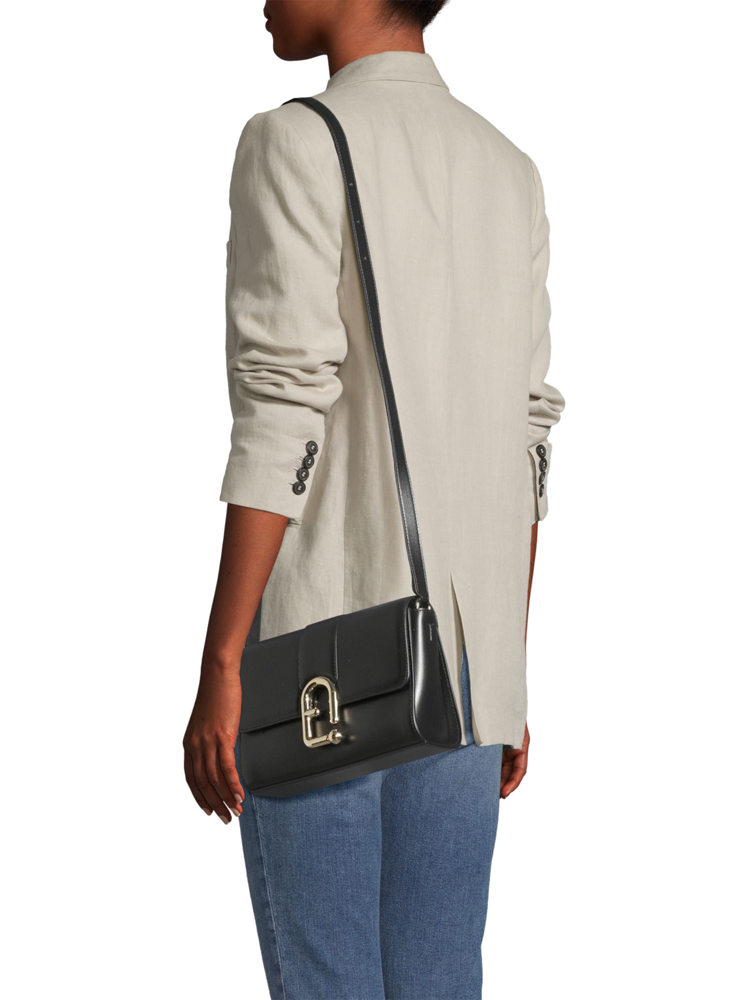 FURLA Сумка через плечо 'Urban' в Черный: спереди