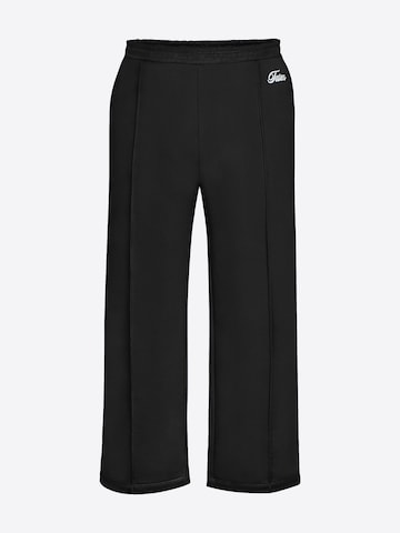 TATES Regular Workout Pants 'Light' in Black: front