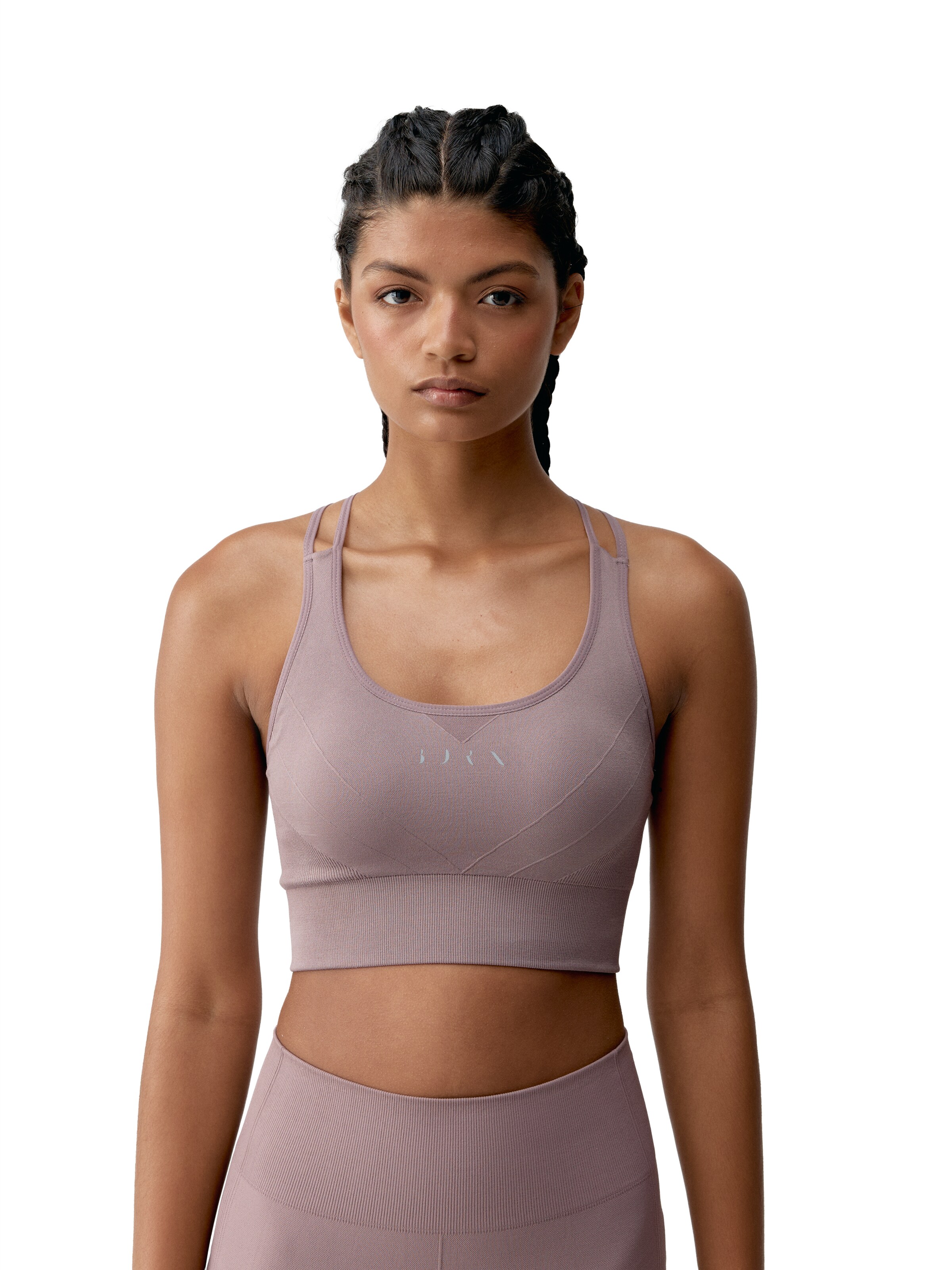 Haut de sport ' Keren ' Born Living Yoga en rose : devant