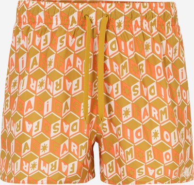 Pantaloncini da surf 'Farm 3s Clx Vsl' ADIDAS SPORTSWEAR di colore giallo oro / arancione / bianco, Visualizzazione prodotti