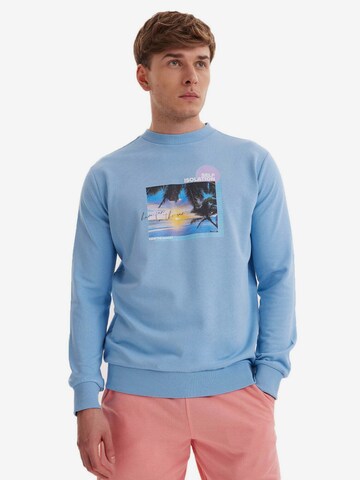 WESTMARK LONDON Sweatshirt 'COLLAGE FUN' i blå: forside