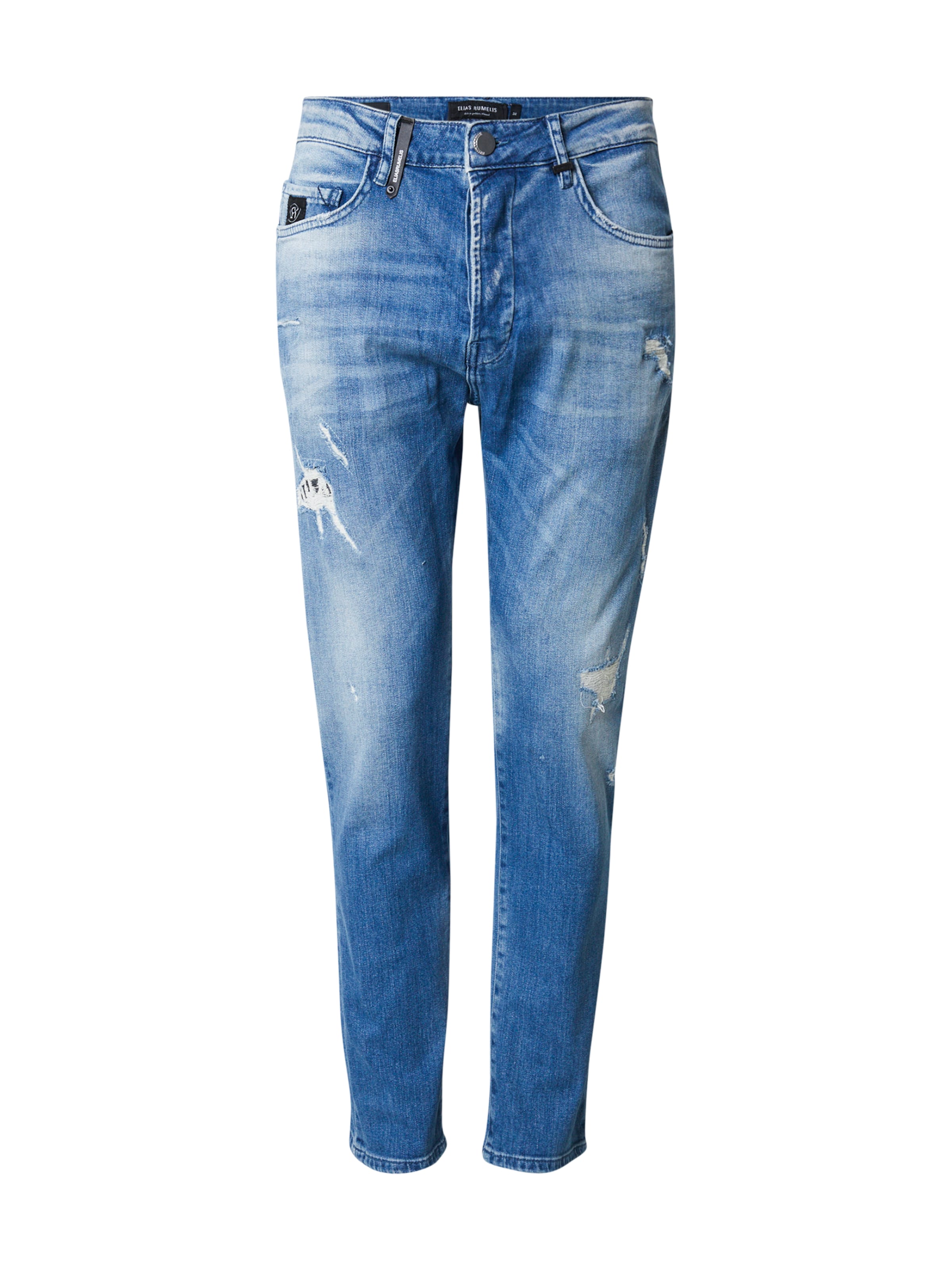 mėlyna Elias Rumelis Standartinis Džinsai 'Fredo': priekis