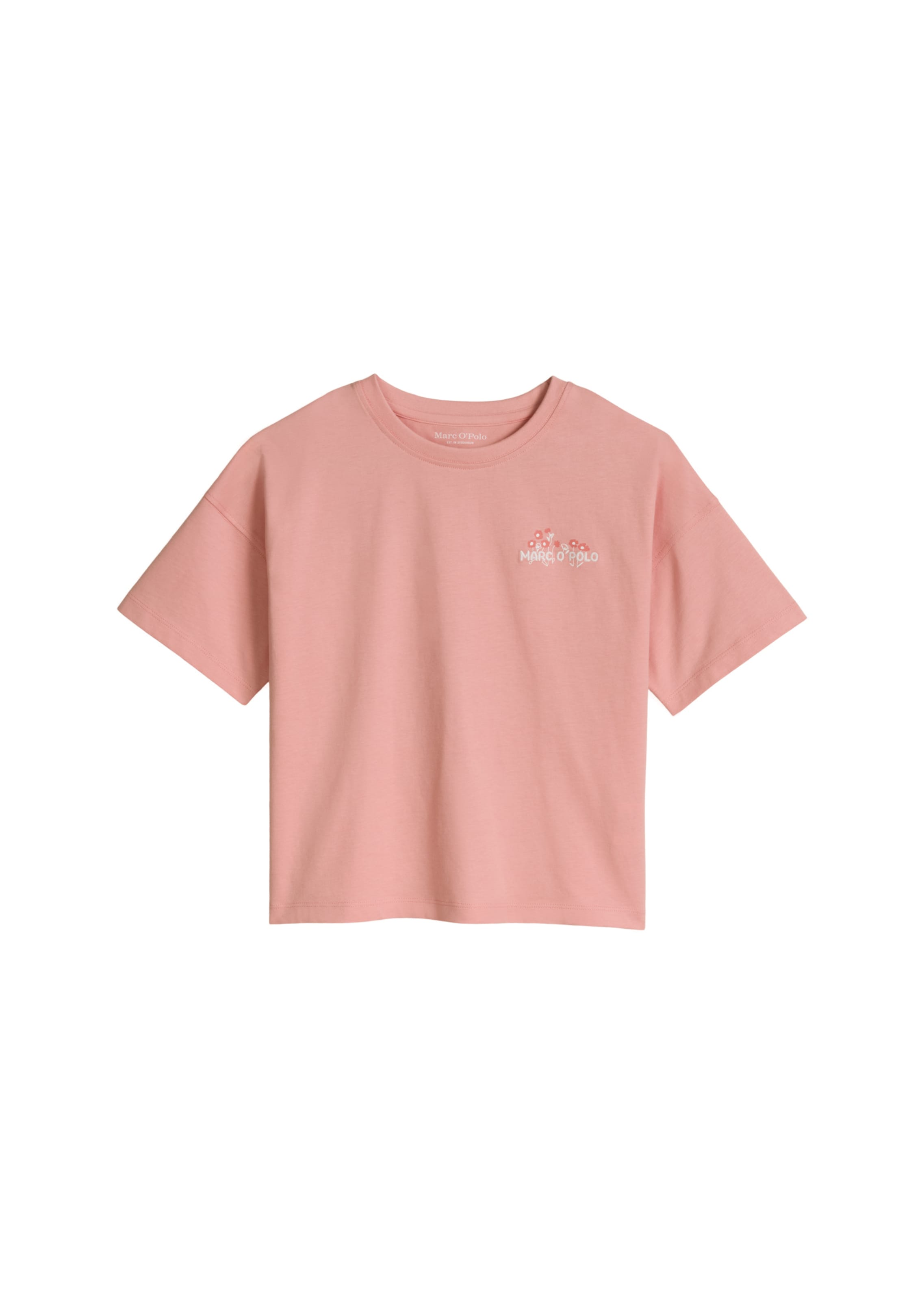 T-Shirt ' mit Logostickerei auf beiden Seiten ' Marc O'Polo en rouge : devant