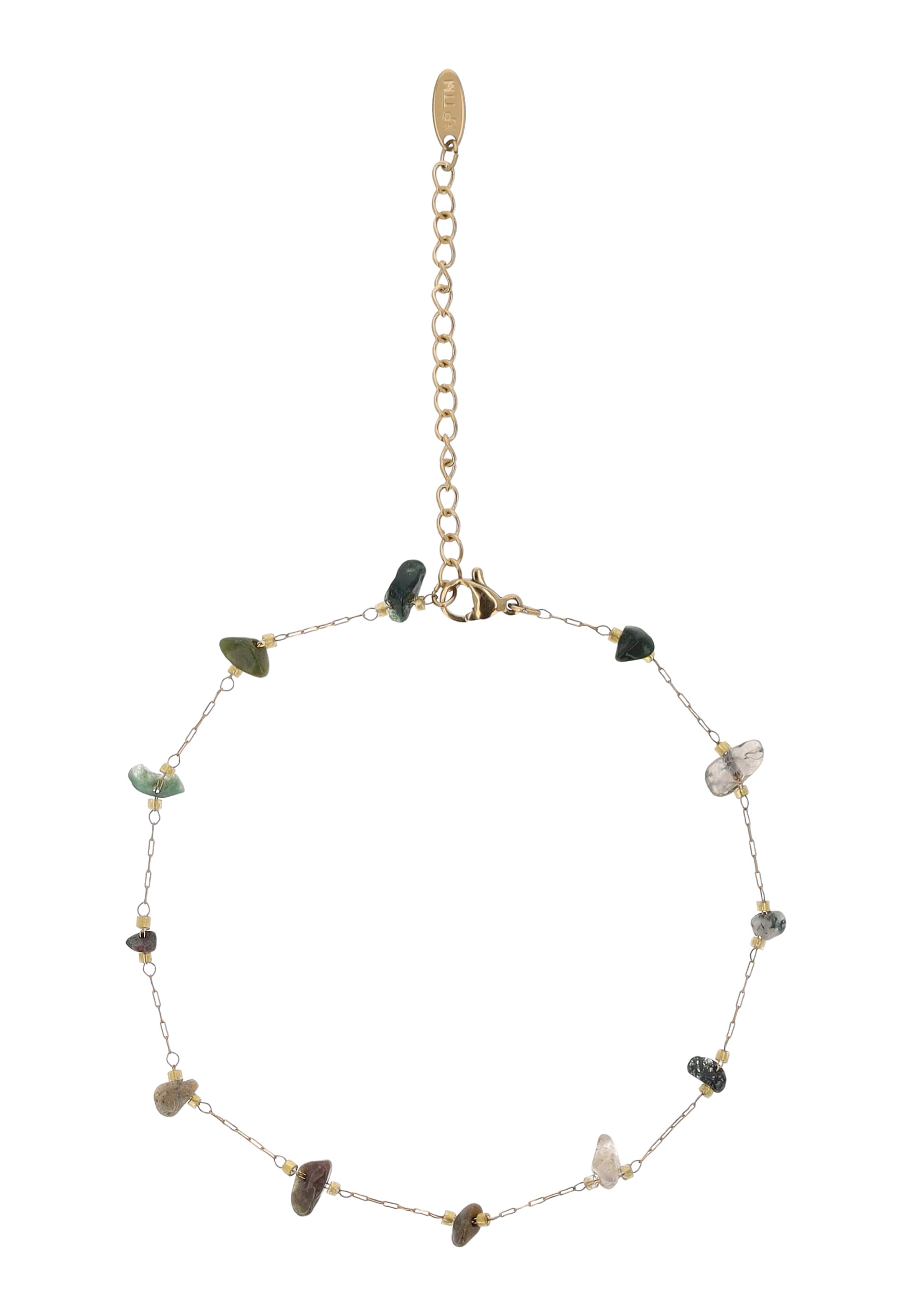 usha FESTIVAL Pulsera en oro / esmeralda, Vista del producto