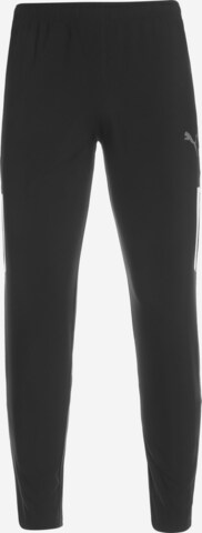Regular Pantalon de sport 'Team Liga' PUMA en noir : devant