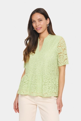 SAINT TROPEZ Blouse 'Zanna' in Green: front