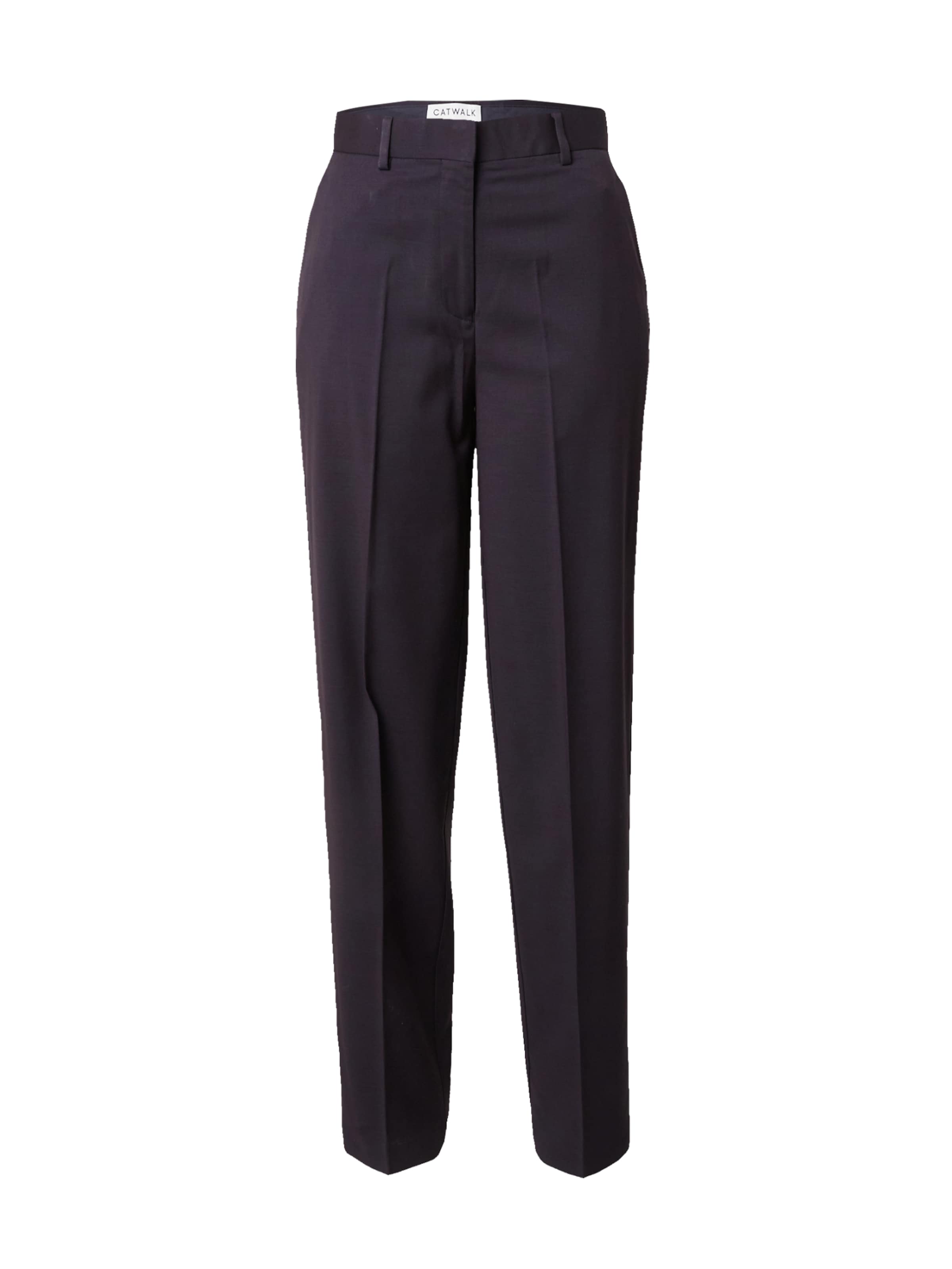 CATWALK JUNKIE Regular Pleated Pants 'IZA' in Blue: front