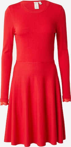 YAS Pletené šaty 'YASBECCO' - Červená: predná strana