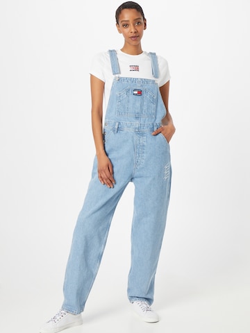Tommy Jeans Dungaree jeans in Blue: front
